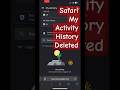 How to clear my activity search history on safari iPhone !! Safari se my activity Kaise delete Kare
