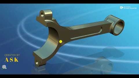 UG-Nx10, practice design of a master connecting rod for beginners