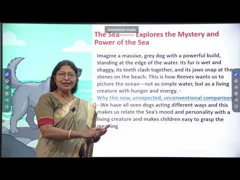 CLASS - VIII, SUBJECT : ENGLISH -THE SEA : A POEM BY JAMES REEVES