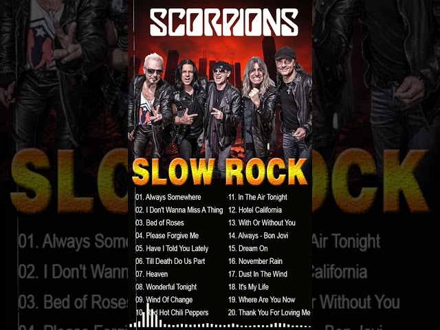 Scorpions, Bon Jovi, Aerosmith, Ledzeppelin, U2 - Best Slow Rock Love Songs Of The 70s 80s 90s class=