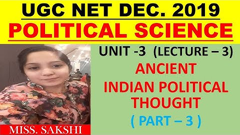 Indian Political Thought Part   3 ll UNIT   3 II NTA NET DEC 2019