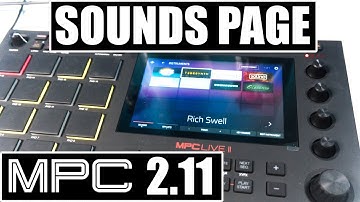 Akai MPC 2.11 Update - Sounds Page Overview
