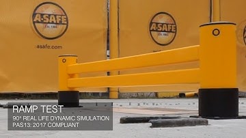 A-SAFE | eFlex Double RackEnd Barrier | Ramp Test