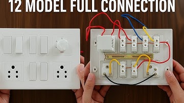 “6 Switch,2 Socket, 1 Regulator Connection🔥🔥 | 12 Model Board Connection | Full Electric connection|