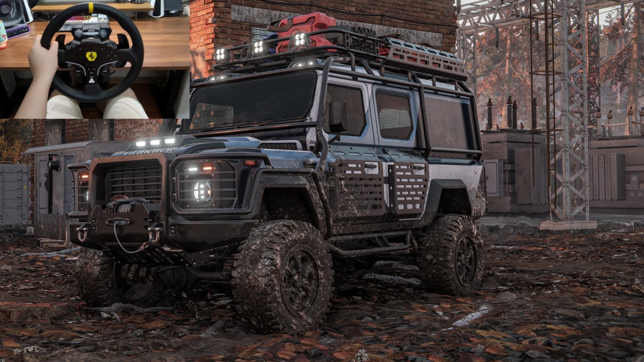 【4K最高画质|Roadcraft】驾驶陆虎卫士穿越泥地