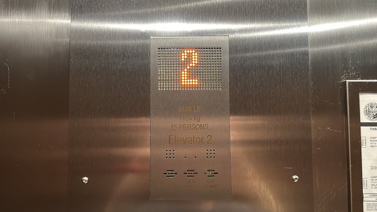 KONE Traction Elevators at Hampton Inn Near Universal Blv/International Dr Orlando, FL, USA