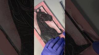 My favorite stage of lino printmaking might just be the carving #art #shorts