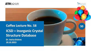 ICSD – Inorganic Crystal Structure Database (Coffee Lecture no. 58)