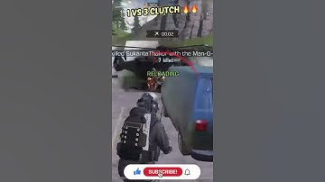 1 Vs 3 Clutch 🔥🔥| Cod Mobile Battle Royale | YouTube Shorts |