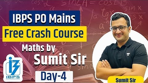 IBPS PO Mains Maths | Arithmetic and DI | Day- 4 | Quant | By Sumit Sir Academy