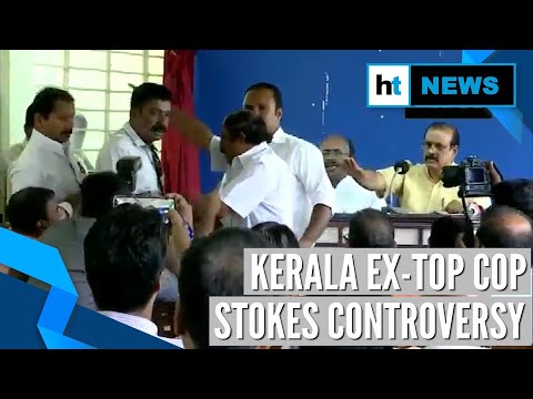 Watch: Journalist manhandled during ex-Kerala DGP Senkumar's press conference