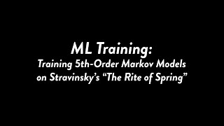 Fragment.06 // Generating Music from The Rite of Spring with Machine-Learning (2020)