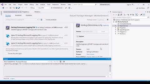 File logging in .Net 5 worker service using serilog.