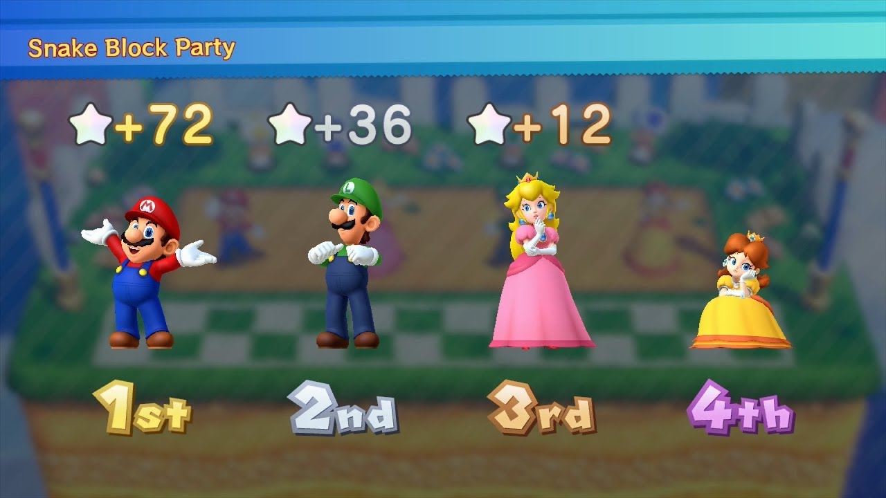 Mario Party 10 Mario Party #66 Mario vs Peach vs Luigi vs Daisy Chaos Castle Master Difficulty