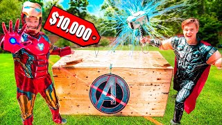 $10,000 MARVEL AVENGERS MYSTERY BOX UNBOXING! Real Life Superhero Gadgets