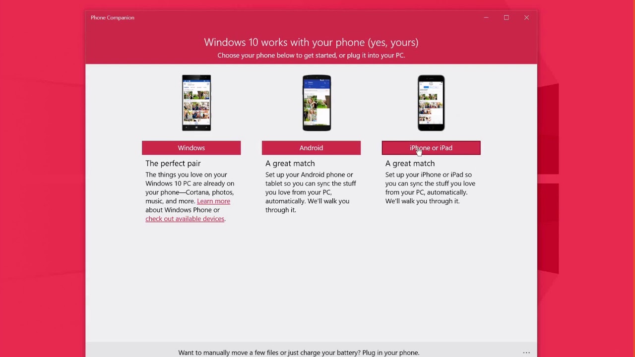 Windows 10 Training - Phone Companion