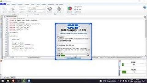 LCD 2X16 PROGRAMACION CSS COMPILER + PROTEUS