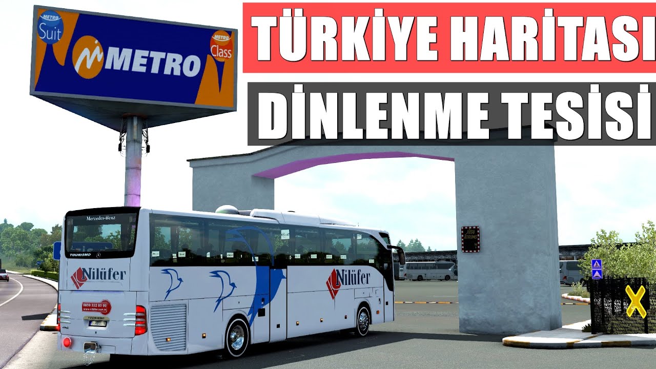 ETS 2 1.39 TÜRKİYE  OTOGAR ve DİNLENME TESİSİ MODU / PAYLAŞIM / OTOBÜS MODU