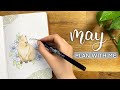 Plan With Me | 2023 May Bullet Journal Setup 🌿 | Capybara Bujo Theme