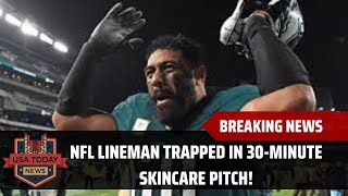 Celebrity Eagles’ Jordan Mailata Trapped in Hilarious Skincare Sales Pitch! । USA TODAY NEWS Wealth