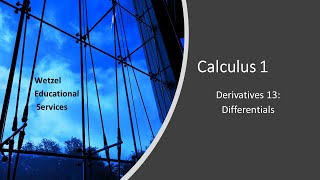 Derivatives 13: Differentials
