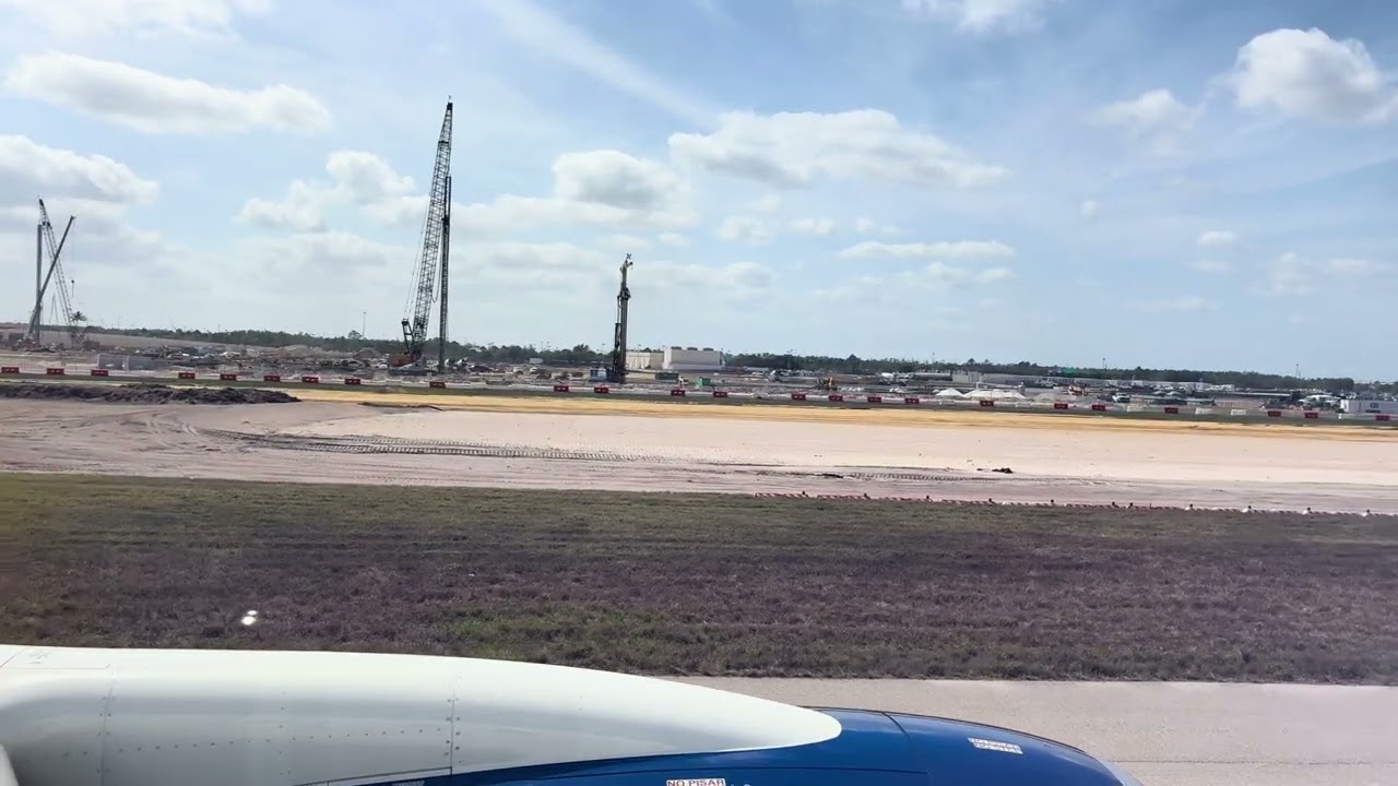 JetBlue A220 takeoff from Fort Myers