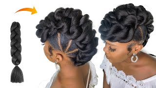 BOMB Easy Bridal Hairstyle Using Braid Extension/ Easy steps