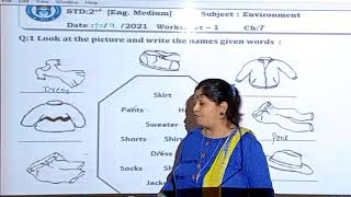 Std2 / ENV / Worksheets / Cha: 7 Clothes we wear..