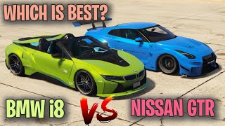 ️ BMW i8 VS NISSAN GTR | GTA 5 ONLINE | WHICH IS BEST CAR