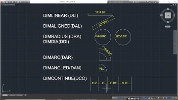 dimensioning in autocad (dimlinear,dimarc,dimradius.........)|part4|
