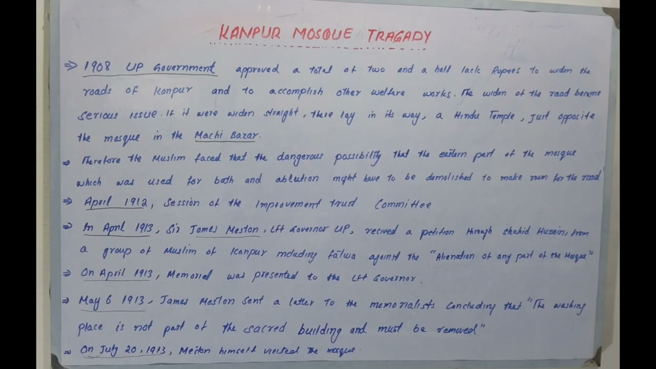 Kanpur mosque tragedy# The incident of Kanpur Mosque — Transcript — Hindi transcript