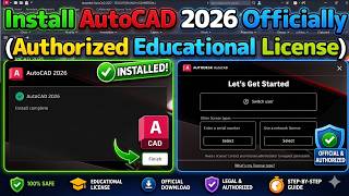 How to Install AutoCAD 2026 (Official Student License) - Step by Step