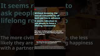 After reading Russell's' Marriage and Love ', perhaps you can find the answer to whether to continue
