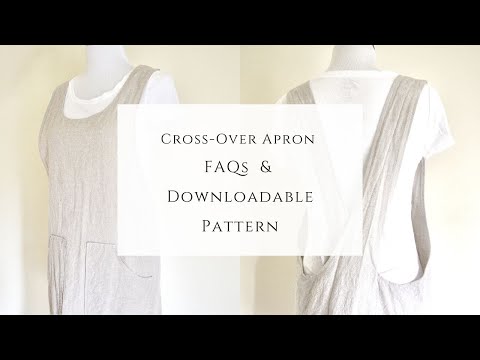 Cross Back Apron Pattern for Women- with video! - Farmhouse on Boone