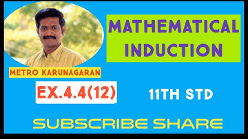 11th Std Maths Ex.4.4(12) USE induction to prove that n^3-7n+3 is divisible by 3, for all natural