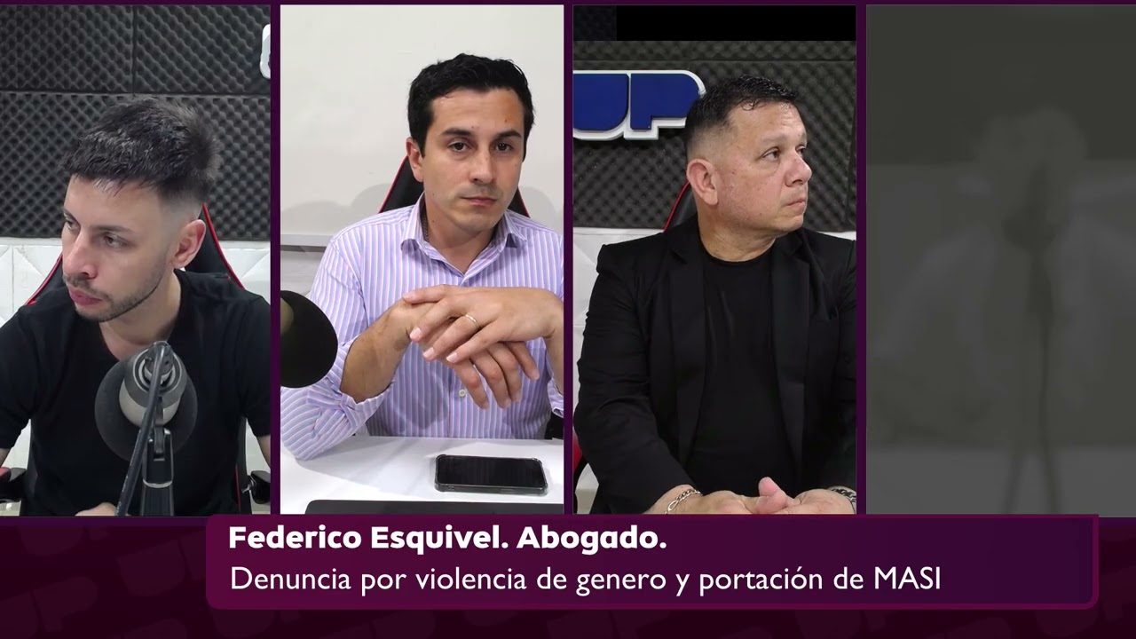 Federico Esquivel  Abogado  Denuncia por violencia de genero y portación de MASI