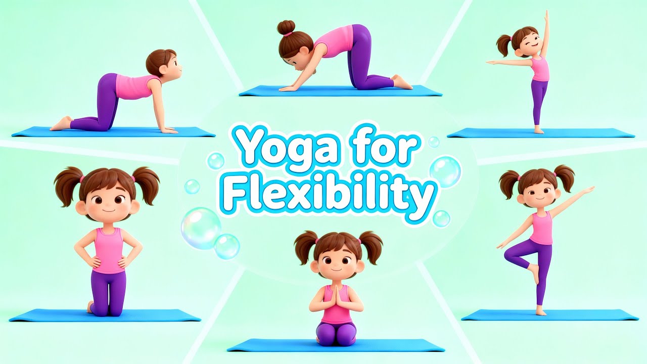 Stretching for Kids|Fun Yoga & exercises for Children | Easy Poses to Move, Stretch & Relax |
