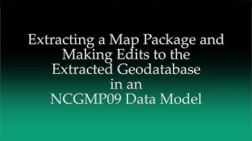 Working with ArcGIS Map Packages (MPK) and Collaberative Editing Through Sharing a Map Package