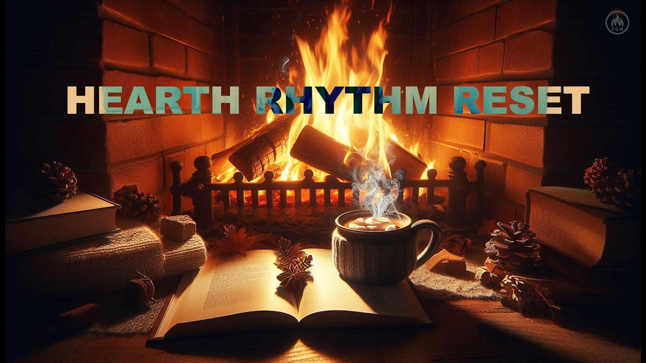 EVENING PRESSURE RELEASE ☕ 🔥 Fireplace Audio Harmony for Restful Nights and Gentle Focus