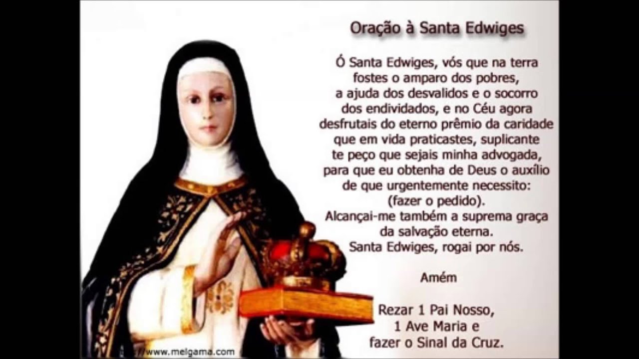 ORAÇÃO Á SANTA EDWIGES (NARRADA POR FRANCISCO CUOCO) YouTube