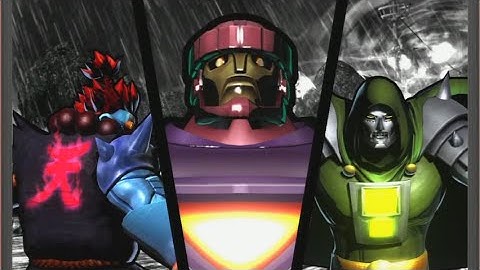 Ultimate Marvel VS Capcom 3 - Akuma/Sentinel/Doctor Doom - Very Hard Difficulty Playthrough