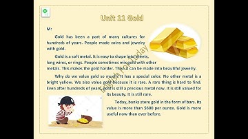 Unit 11 Gold