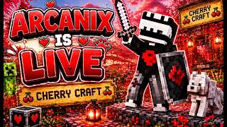 Playing in Cherry Craft • LIVE • 24/7 •cherrycraft • public smp • Arcanix screenshot 2