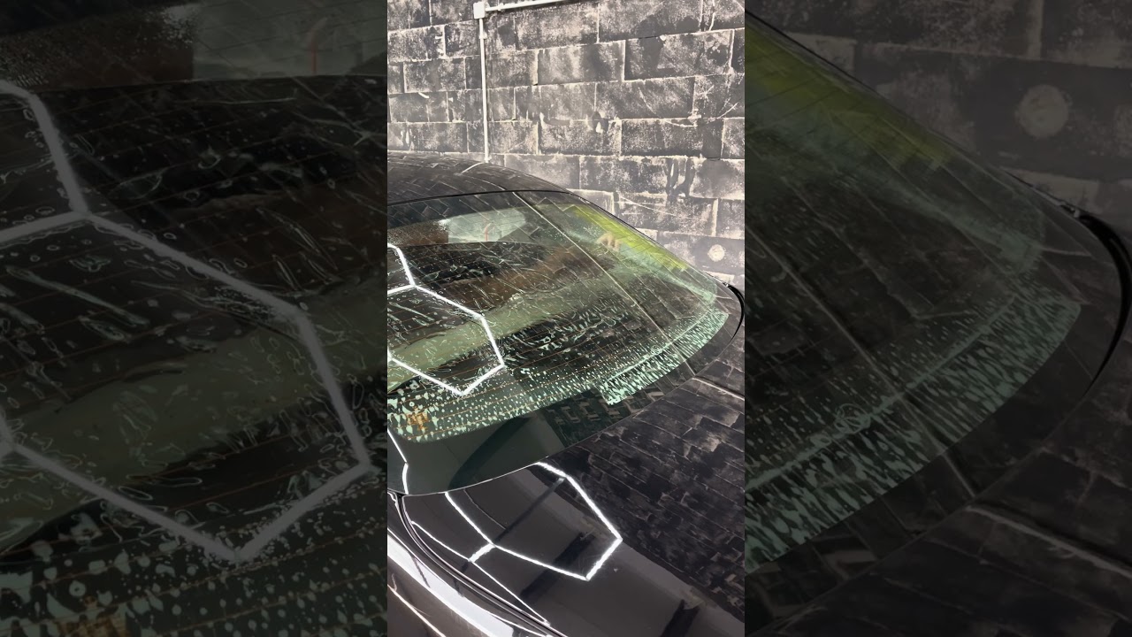 Reverse roll rear window tinting