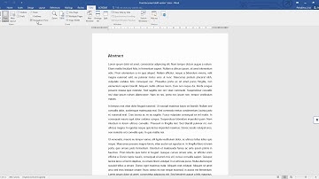 Using the Navigation pane in Microsoft Word for a Project, Report or an Article