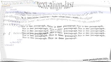 text align last in CSS (Hindi)
