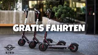 5€ - Gutschein für Bird E-Scooter | Gratis Freifahrtcode Information