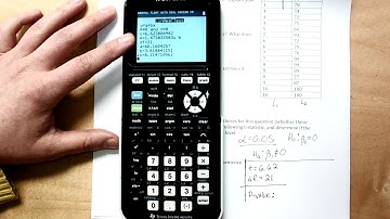 Linear Regression Hypothesis Test TI84 CE plus