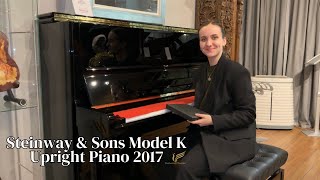 Pre-Owned Steinway & Sons Model K 2017 Upright Piano In Black Polyester Review Sherwood Phoenix