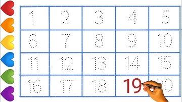 Write and Read Numbers 1 to 20|Dotted Numbers|123 Numbers #249